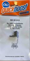 Thumbnail QUICKBOOST.NET QB 48 989 TA 183 HUCKEBEIN EJECTION SEATS WITH SAFETY BELTS RECOMMENDED KIT  ACADEMY /TAMIYA