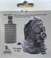 Thumbnail LIVE RESIN LRE-35271 PMG-2 RUSSIAN MILITARY GASMASK WITH EO-16 FILTER  LONG TUBE AND OZK HOOD