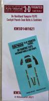 Thumbnail KITS WORLD KW3D1481021 DE HAVILLAND VAMPIRE F3/F5 COCKPIT PANELS SEAT BELTS CUSHIONS