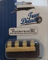 Thumbnail TRUE DETAILS 72411 ROUND BACK BUCKET SEAT WWII USN WILDCAT HELLCAT CORSAIR