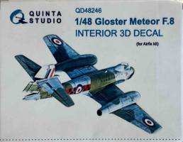 Thumbnail UNKNOWN MAKE QD48246 GLOSTER METEOR F.8 INTERIOR 3D DECAL FOR AIRFIX KIT