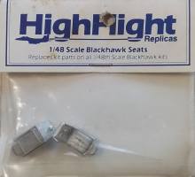 Thumbnail PILOT REPLICAS BLACKHAWK SEATS REPLACES KIT PARTS ON ALL 1/48TH SCALE BLACKHAWK KITS