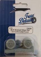 Thumbnail TRUE DETAILS 72028 B-47 STRATOJET WHEEL SET CIRCUMFERENTIAL TREAD