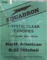 Thumbnail SQUADRON MODELS 9166 CRYSTAL CLEAR CANOPIES NORTH AMERICAN B-25 MITCHELL