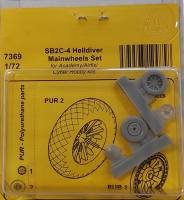 Thumbnail UNKNOWN MAKE 7369 SB2C-4 HELLDIVER MAINWHEELS SET FOR ACADEMY/AIRFIX/ CYPER HOBBY KITS