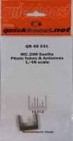 Thumbnail QUICKBOOST.NET QB 48 341 MC.200 SAETTA PITOTE TUBES   ANTENNAS RECOMMENDED KIT  ITALERI