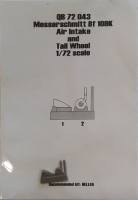 Thumbnail QUICKBOOST.NET QB 72 043 MESSERSCHMITT BF 109K AIR INTAKE AND TAIL WHEEL