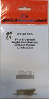 Thumbnail QUICKBOOST.NET QB 48 680 F4U-5 CORSAIR NIGHT GUN BARRELS WITHOUT PYLONS