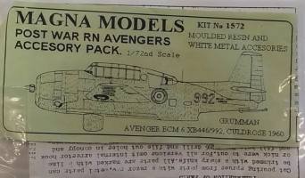 Thumbnail UNKNOWN MAKE KIT NO 1572  GRUMMAN AVENGER ECM 6 XB446/992. CULDROSE 1960
