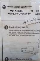 Thumbnail MODEL DESIGN CONSTRUCTION MD-A48005 MOSQUITO COCKPIT SET