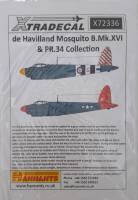 Thumbnail DISCOUNT DECALS 5544. X72336 de Havilland Mosquito B.Mk.XVI   PR.34 Collection Xtradecal