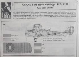 Thumbnail DISCOUNT DECALS 5032 BRP211 USAAS   US Navy Markings 1917 - 1920 Blue Rider