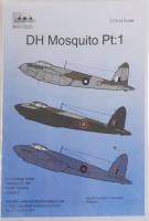 Thumbnail DISCOUNT DECALS 5090 BMD72025 DH Mosquito Pt.1  Blackbird Models 