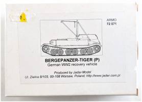 Thumbnail JADAR MODEL 72071 BERGEPANZER-TIGER P GERMAN WW2 RECOVERY VEHICLE