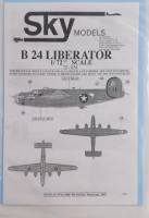 Thumbnail DISCOUNT DECALS 5104 72-054 B-24 Liberator Decal Set  Sky Models 