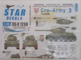 Thumbnail DISCOUNT DECALS 5112 35-C1238   Croatian Tanks in the Homeland War  T-34/85M   Star Decals