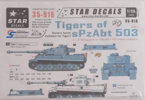 Thumbnail DISCOUNT DECALS 5169 35-918 TIGERS OF SPZABT 503 Star Decals