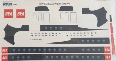 Thumbnail DISCOUNT DECALS 5292 144-64 BEA  RED SQUARE  VICKERS VANGUARD TwoSix Decals