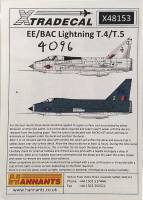 Thumbnail XTRADECAL 4096. X48153 EE/BAC LIGHTNING T.4/T.5 