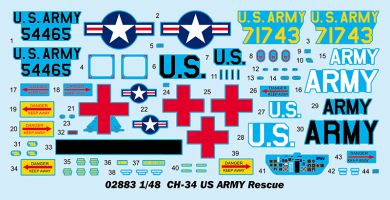 Thumbnail TRUMPETER MODELS 02883 CH-34 US ARMY RESCUE
