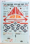 Thumbnail MICROSCALE 690. 72-493 CVW-14 F-8U CRUSADER VF-142 AD-6 SKYRAIDER VA-145 A-6 INTRUDER