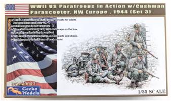 Thumbnail GECKO MODELS 35GM0043 WWII US PARATROOPS IN ACTION W/CUSHMAN PARASCOOTER NW EUROPE 1944 SET 3