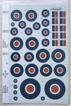 Thumbnail XTRADECAL 511. 48029 WWII BRITISH ROUNDELS