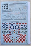 Thumbnail XTRADECAL 431. 72015 RAF ENGLISH ELECTRIC LIGHTNING F3/F6