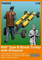Thumbnail SPECIAL HOBBY P48056 RAF TYPE B BOMB TROLLEY WITH ARMOURER