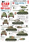 Thumbnail Star Decals 72-A1037 Cro-Army   1. Croatian T-34/85 tanks 1991-95.