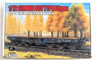 Thumbnail T-MODEL 7306 GERMAN 80T TYPE SSYMS SCHWERER PLATFORMWAGEN