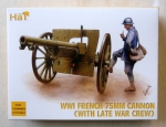 Thumbnail HAT INDUSTRIES 8161 WWI FRENCH 75mm CANNON  WITH LATE WAR CREW 