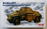 Thumbnail ICM 72411 Sd.Kfz.222 GERMAN LIGHT ARMOURED VEHICLE