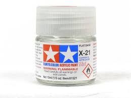 Thumbnail TAMIYA 81521 X-21 FLAT BASE ACRYLIC PAINT  UK SALE ONLY 
