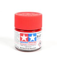 Thumbnail TAMIYA 81527 X-27 CLEAR RED ACRYLIC PAINT UK SALE ONLY