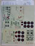 Thumbnail MODELDECAL 264. HUNTER FGA9 BUCCANEER S2B CANBERRA B2 GAZELLE HT2 3