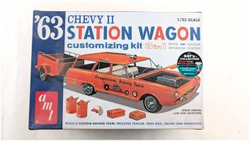 Thumbnail AMT 1201 63 CHEVY II STATION WAGON CUSTOMIZING KIT 3 IN 1
