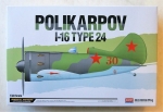 Thumbnail ACADEMY 12314 POLIKARPOV I-16 TYPE 24