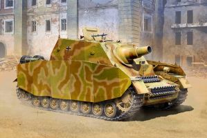 Thumbnail ACADEMY 13525 GERMAN STURMPANZER IV BRUMMBAR Sd.Kfz.166 EARLY