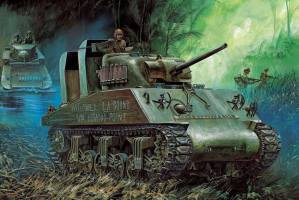 Thumbnail ACADEMY 13562 USMC M4A2 75 PACIFIC THEATRE