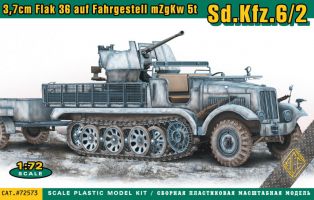 Thumbnail ACE 72573 Sd.Kfz.6/2 3.7cm FLAK 36 ON CHASSIS mZgKw 5t