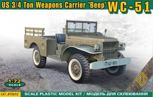 Thumbnail ACE 72612 WC-51 U.S. 3/4 TON WEAPONS CARRIER BEEP