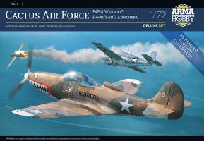 Thumbnail ARMA HOBBY 70049 CACTUS AIR FORCE - F4F-4 WILDCAT AND P-400/P-39D AIRACOBRA