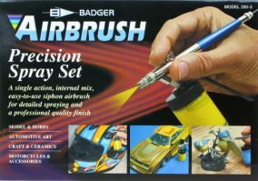 Thumbnail BADGER 2003 AIRBRUSH SIPHON FEED PRECISION SPRAY SET  UK SALE ONLY 
