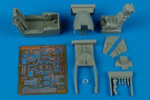Thumbnail AIRES HOBBY MODELS 4342 BAe Harrier GR.7 cockpit set designed to be used with Hasegawa kits