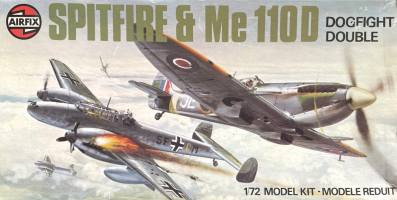 Thumbnail AIRFIX 03141 1975 Me 110D SPITFIRE IX DOGFIGHT DOUBLES