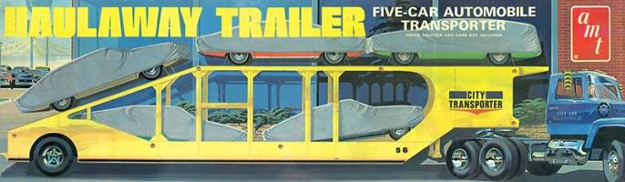 Thumbnail AMT 1193 FIVE CAR HAULAWAY STAILER