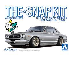 Thumbnail AOSHIMA 06470 NISSAN SKYLINE 2000 GT-R CUSTOM WHEELS SILVER