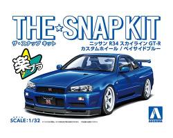 Thumbnail AOSHIMA 06630 NISSAN R34 SKYLINE GT-R CUSTOM WHEEL BAYSIDE BLUE