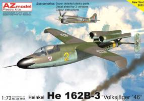 Thumbnail AZ MODEL 7853 HEINKEL HE 162B-3 VOLKSJAGER 46